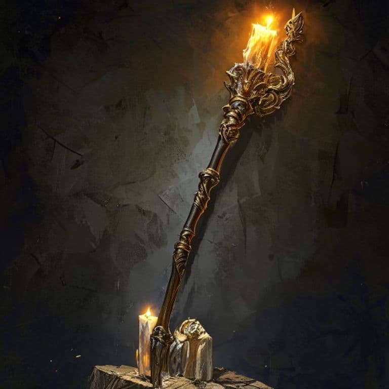 Staff of the Magi — fantasy item illustration