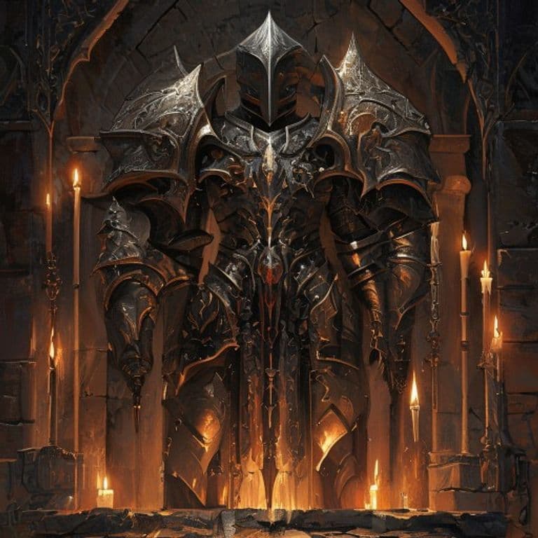 Hellfire Armor — fantasy item illustration