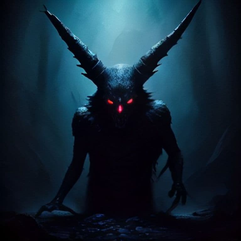 Salt Devil — fantasy monster illustration. Salt Devil is a medium fiend (Challenge Rating 6).
