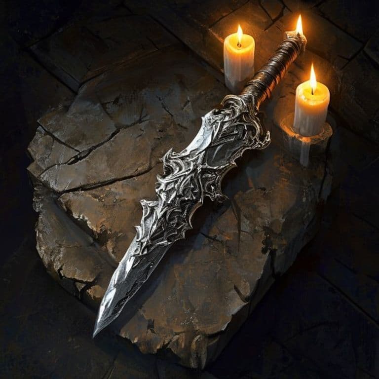 Weapon, +1, +2, or +3 — fantasy item illustration
