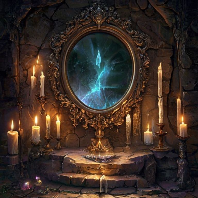 Magic Mirror — fantasy item illustration