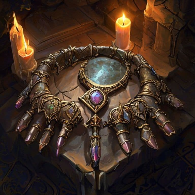 Fulminar Bracers — fantasy item illustration