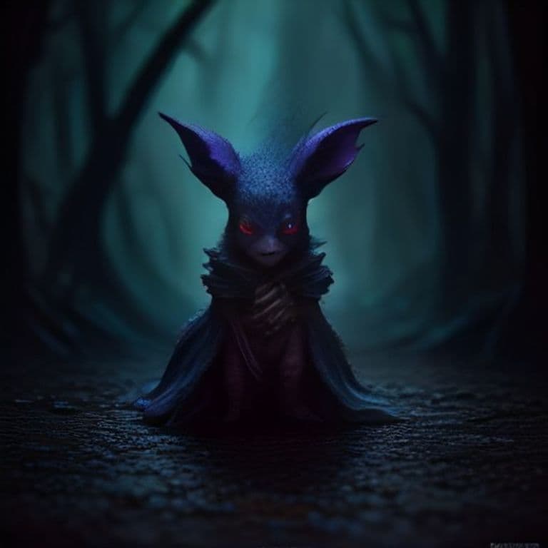 Attercroppe — fantasy monster illustration. Attercroppe is a tiny fey (Challenge Rating 1/2).