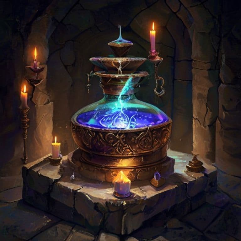 Potion of Air Breathing — fantasy item illustration
