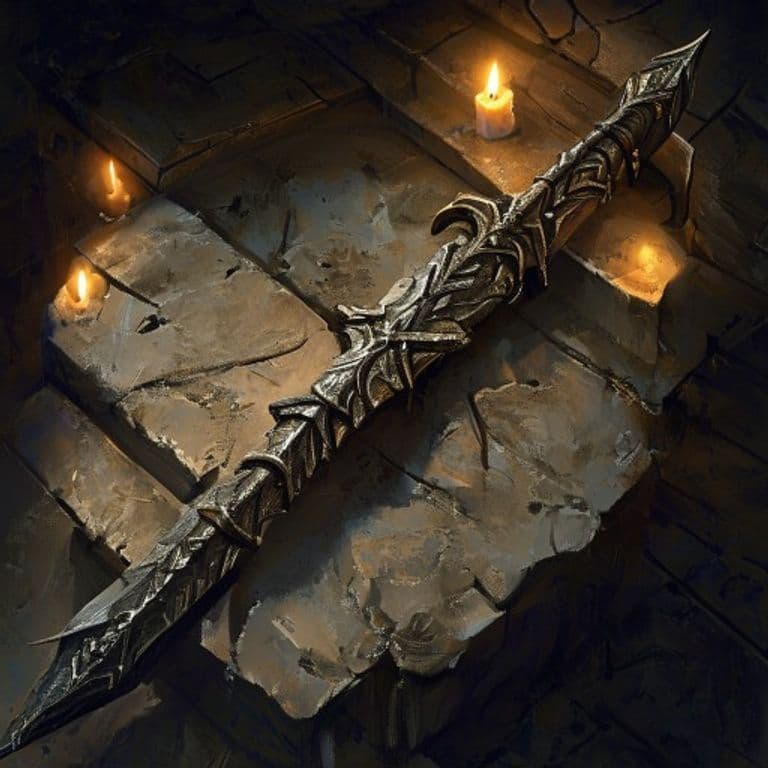 Sand Arrow — fantasy item illustration