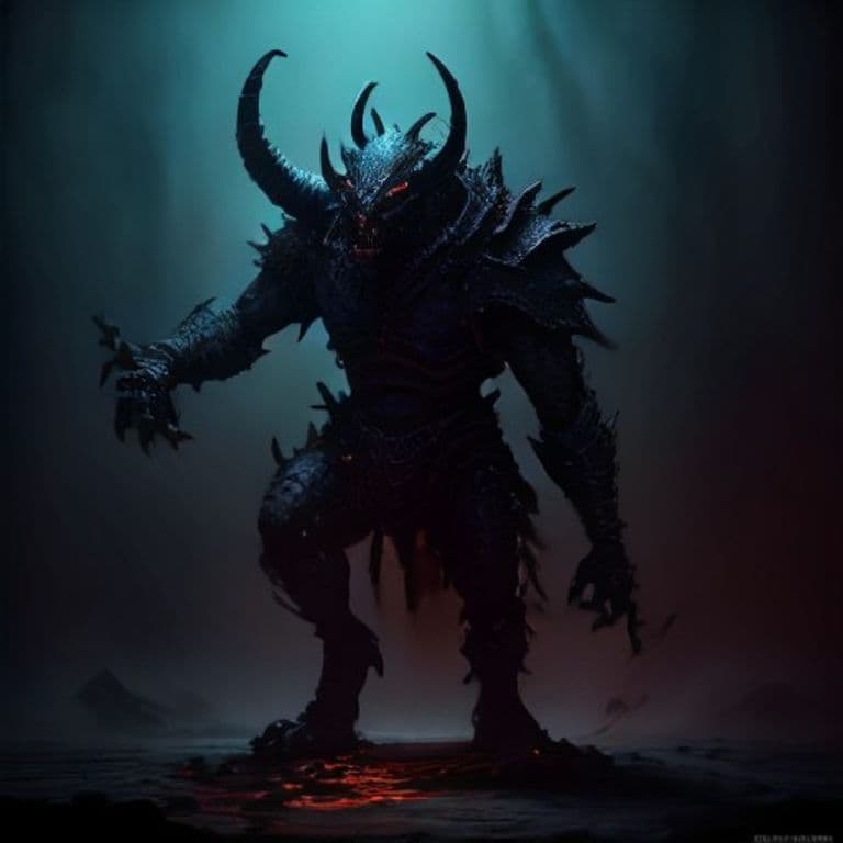 Automata Devil — fantasy monster illustration