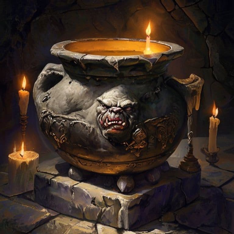 Ogre's Pot — fantasy item illustration