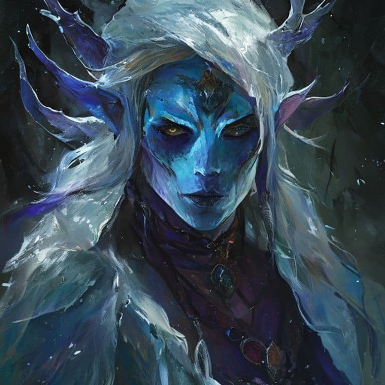 Ice Maiden — fantasy monster illustration