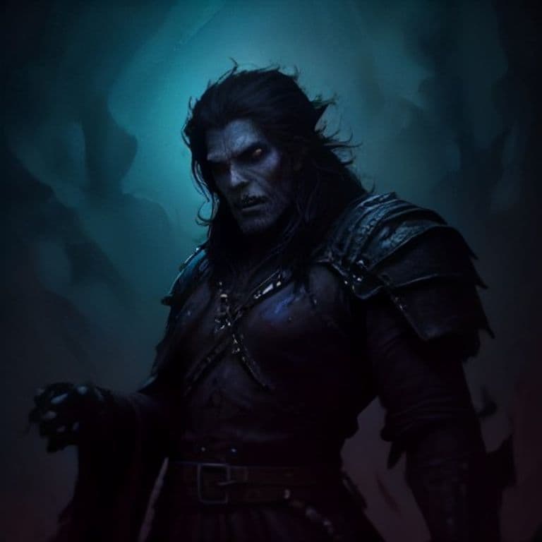Darakhul Captain — fantasy monster illustration. Darakhul Captain is a medium undead (Challenge Rating 9).