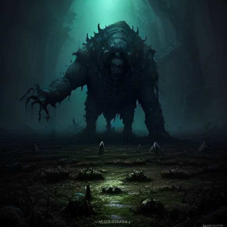 Ooze, Manure — fantasy monster illustration. Ooze, Manure is a medium ooze (Challenge Rating 1).