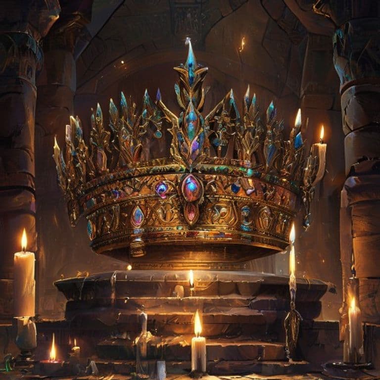 Crown of the Pharaoh — fantasy item illustration. Crown of the Pharaoh is a magic item (wondrous item) of legendary rarity.
