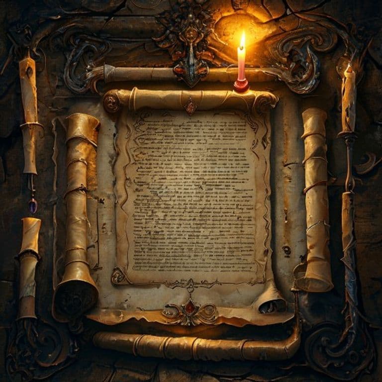 Scrolls of Correspondence — fantasy item illustration