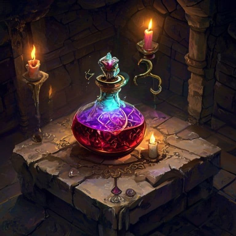 Elixir of Corruption — fantasy item illustration. Elixir of Corruption is a magic item (potion) of rare rarity.