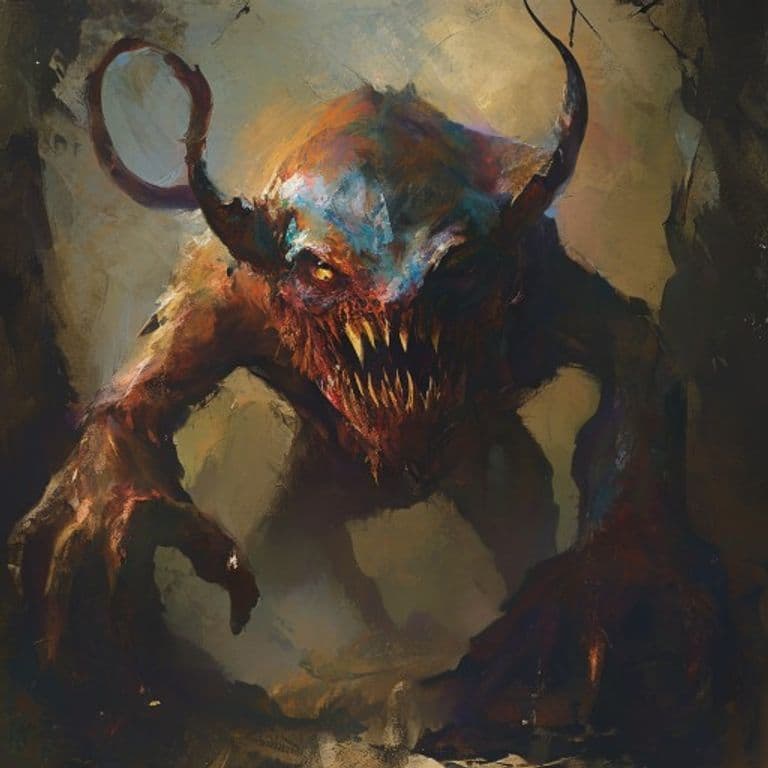 Eala — fantasy monster illustration. Eala is a small monstrosity (Challenge Rating 2).