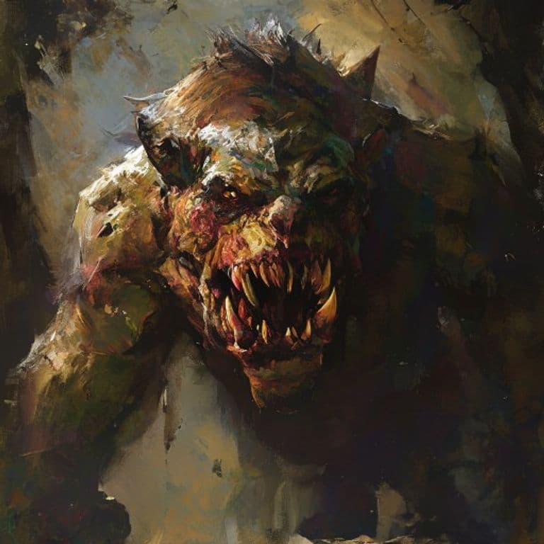 Grick — fantasy monster illustration. Grick is a medium monstrosity (Challenge Rating 2).