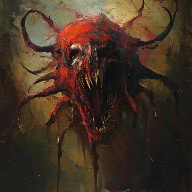 Fate Eater — fantasy monster illustration. Fate Eater is a medium aberration (Challenge Rating 6).