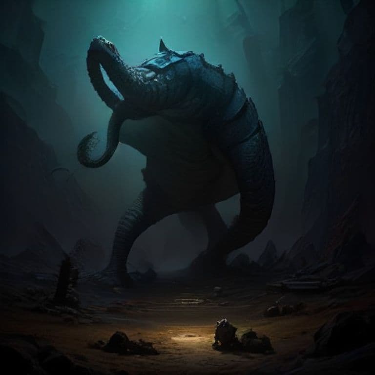 Thread-Bound Constrictor Snake — fantasy monster illustration. Thread-Bound Constrictor Snake is a huge construct (Challenge Rating 3).