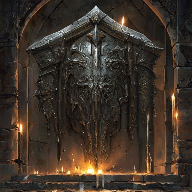 Crusader's Shield — fantasy item illustration. Crusader's Shield is a magic item (armor) of common rarity.