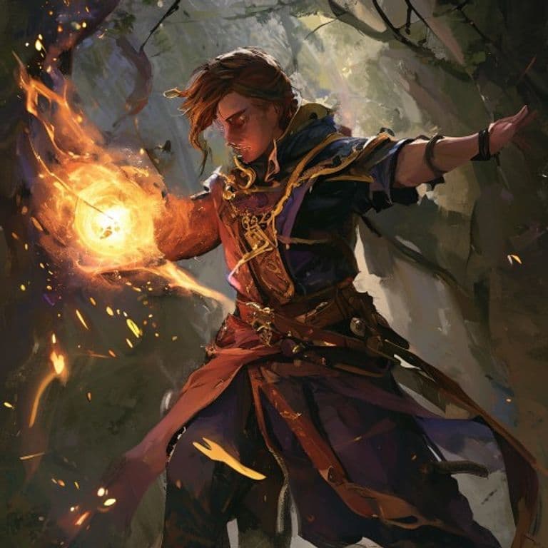 Battle Caster — fantasy feat illustration