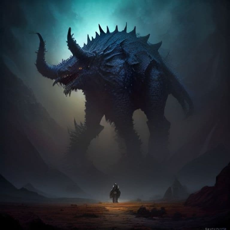 Aalpamac — fantasy monster illustration