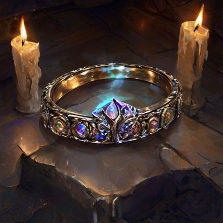 Glass Ring — fantasy item illustration