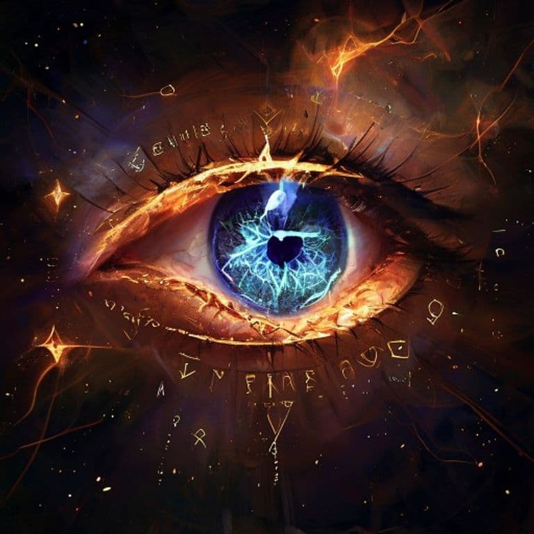 Revenge's Eye — fantasy spell effect illustration