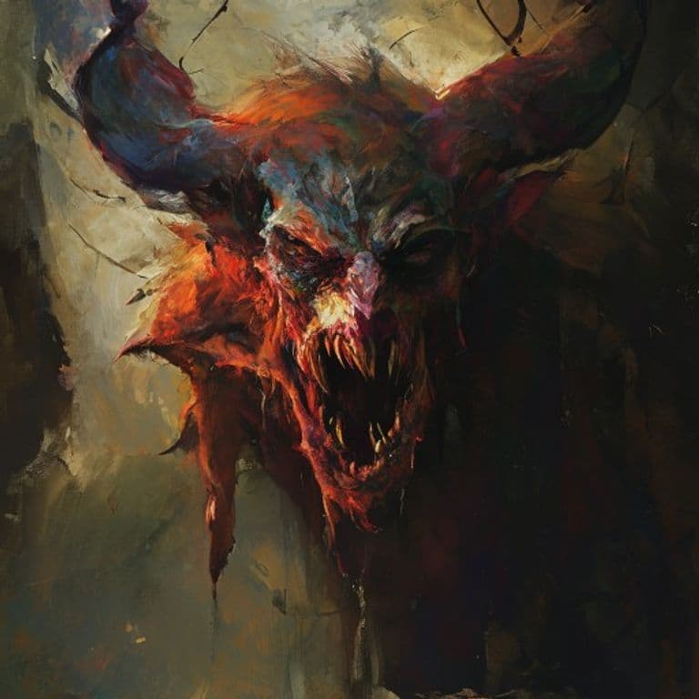 Tormented Qiqirn — fantasy monster illustration