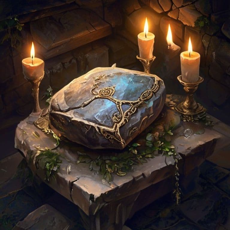 Stone of Good Luck (Luckstone) — fantasy item illustration