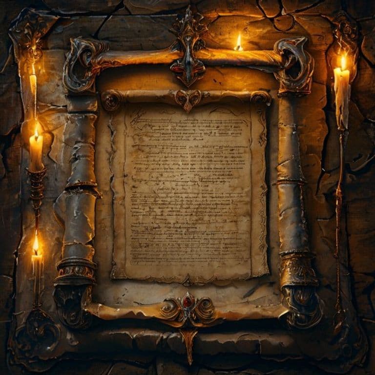 Scroll of Treasure Finding — fantasy item illustration