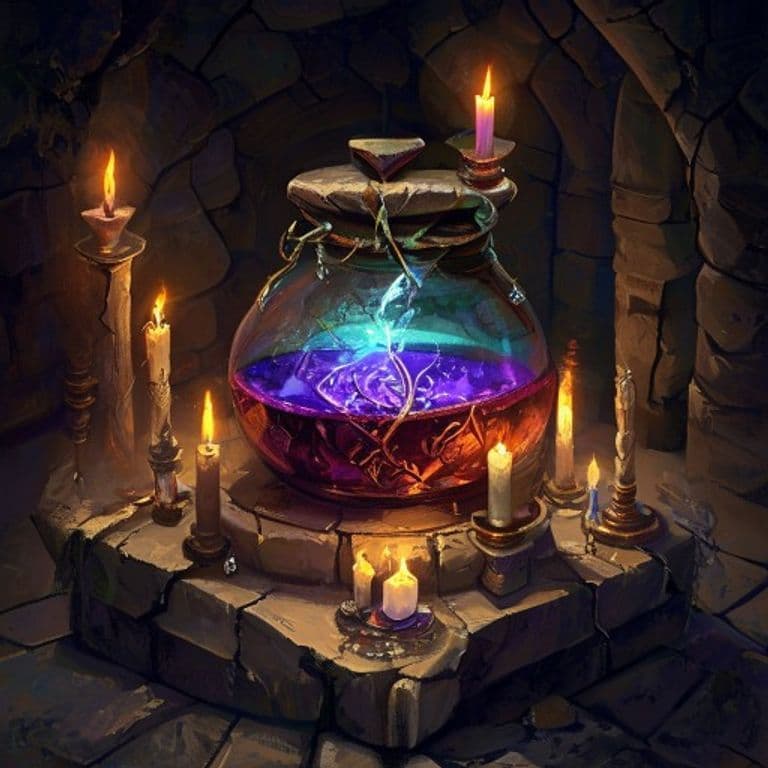 Potion of Giant Strength — fantasy item illustration