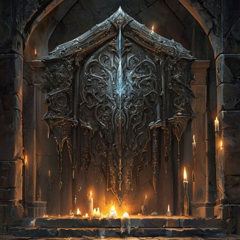 Shield of Missile Attraction — fantasy item illustration