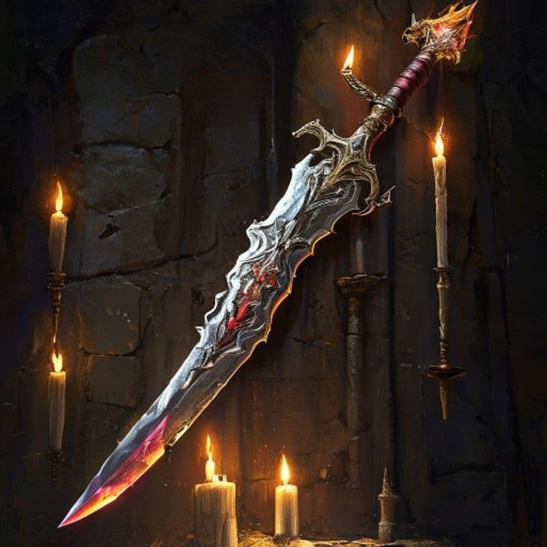 Flame Tongue — fantasy item illustration
