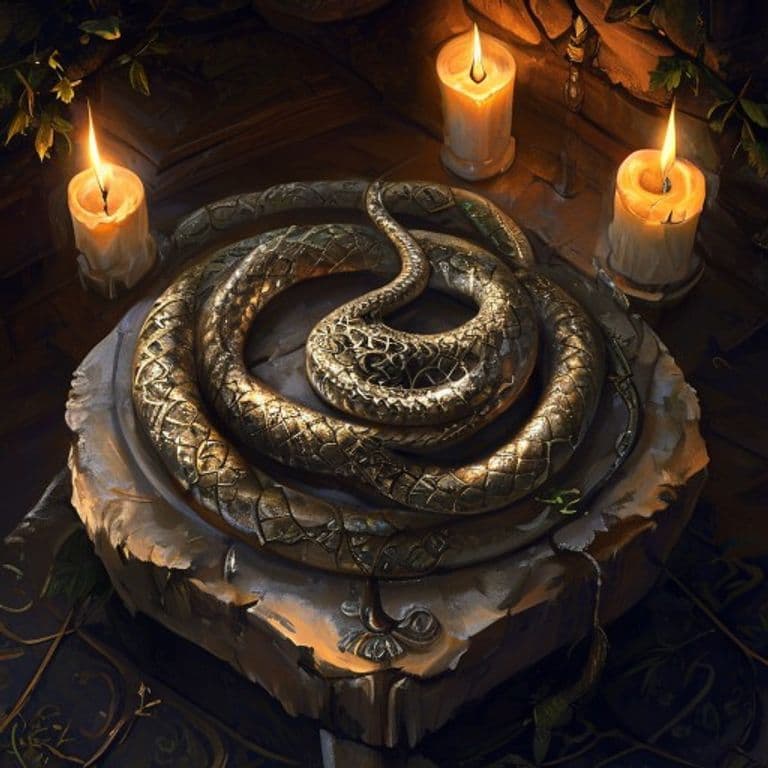 Ouroboros Amulet — fantasy item illustration