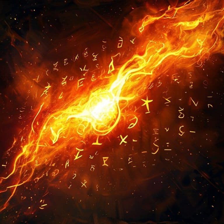 Fire Bolt — fantasy spell effect illustration. Fire Bolt is a Cantrip evocation available to Artificer, Sorcerer, Wizard.