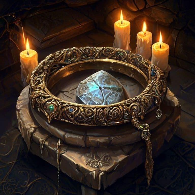 Culdarath the Ninth Ring’s True Name — fantasy item illustration. Culdarath the Ninth Ring’s True Name is a magic item (wondrous item) of common rarity.