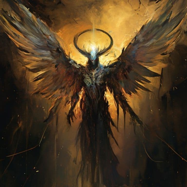 Angel, Psychopomp — fantasy monster illustration