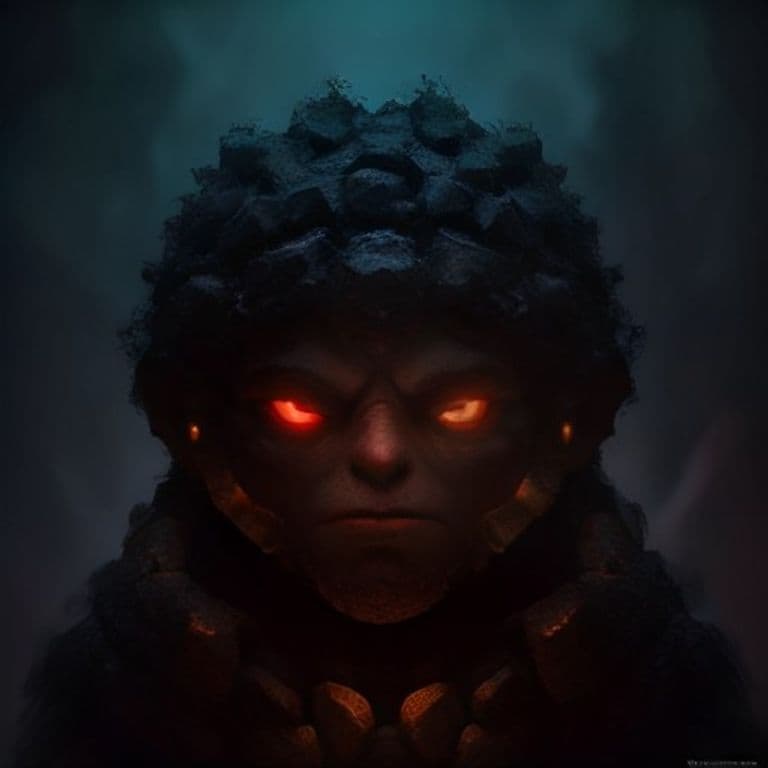 Hair Golem — fantasy monster illustration. Hair Golem is a small construct (Challenge Rating 1/4).