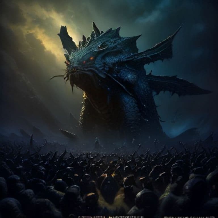 Cobbleswarm — fantasy monster illustration. Cobbleswarm is a medium swarm (Challenge Rating 2).