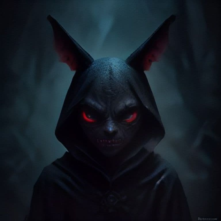 Ghoul Bat — fantasy monster illustration. Ghoul Bat is a small undead (Challenge Rating 1/4).