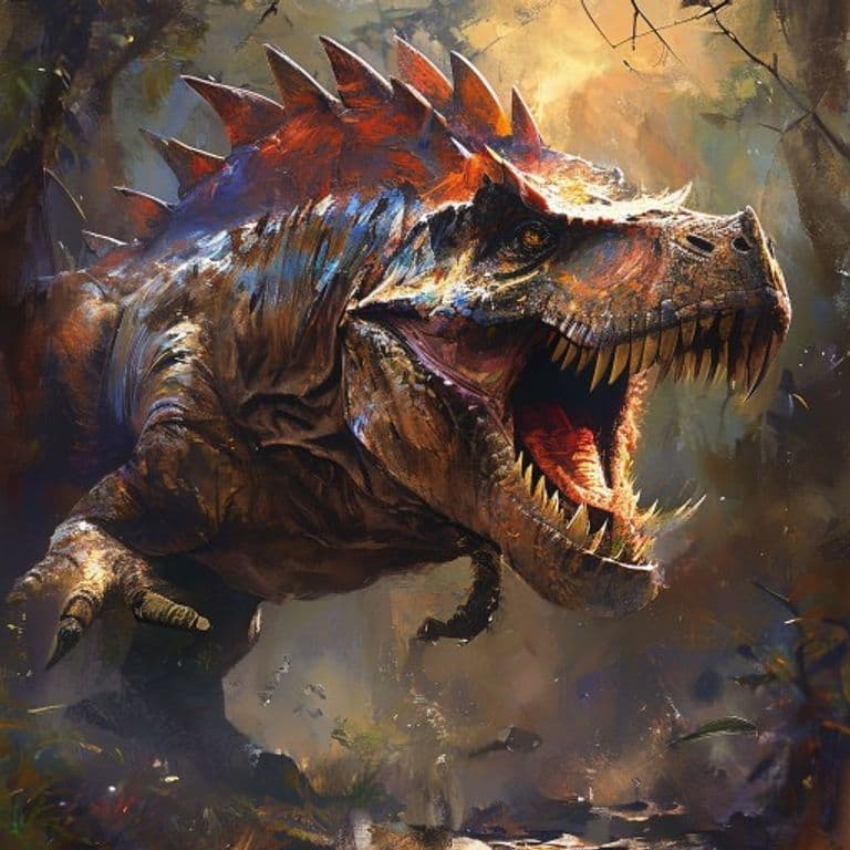 Young Spinosaurus — fantasy monster illustration