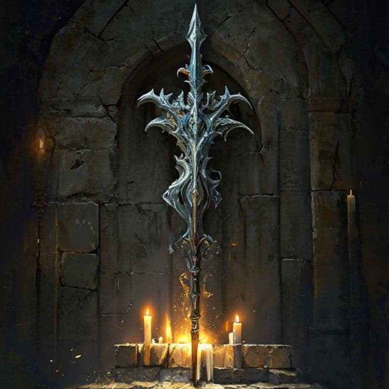 Dragonslaying Lance — fantasy item illustration. Dragonslaying Lance is a magic item (weapon) of legendary rarity.