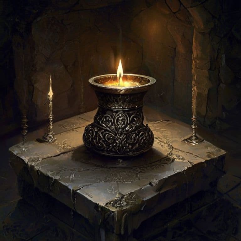 Censer of Dark Shadows — fantasy item illustration. Censer of Dark Shadows is a magic item (wondrous item) of uncommon rarity.