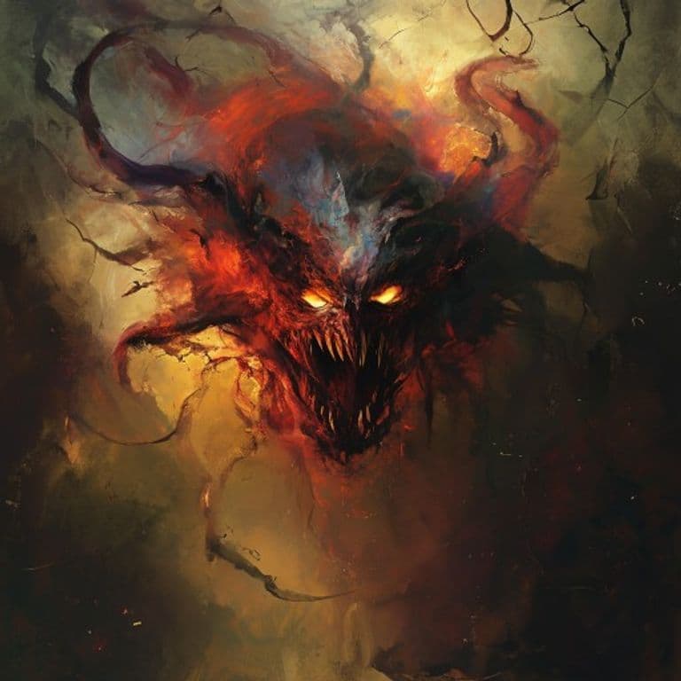 Baleful Miasma — fantasy monster illustration. Baleful Miasma is a medium elemental (Challenge Rating 2).