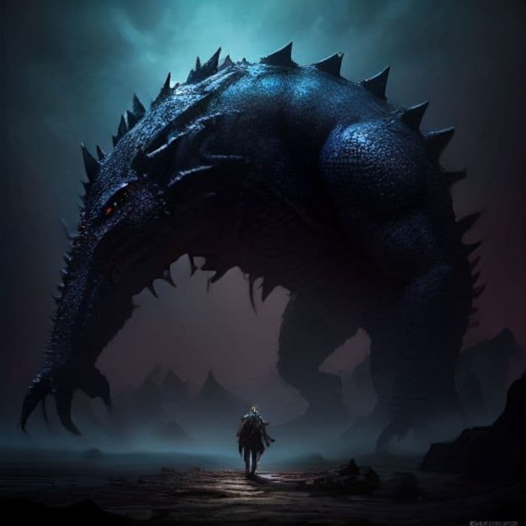 Phase Monster — fantasy monster illustration. Phase Monster is a large monstrosity (Challenge Rating 4).