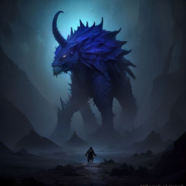 Ahu-Nixta — fantasy monster illustration