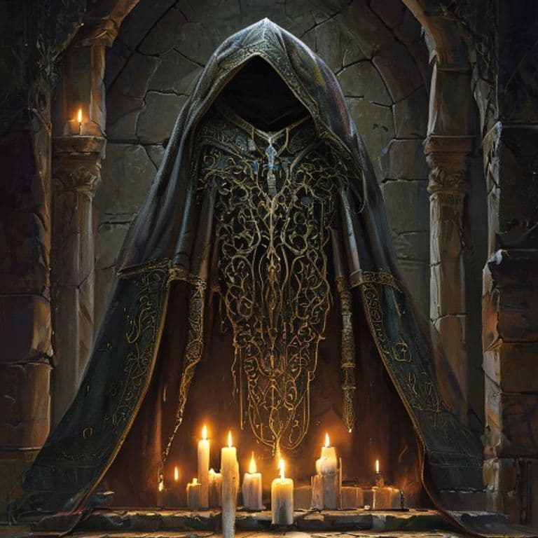 Cloak of Arachnida — fantasy item illustration. Cloak of Arachnida is a magic item (wondrous item) of very rare rarity.