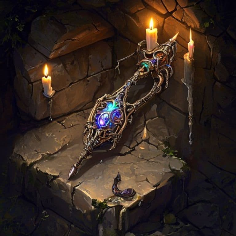 Elemental Quiver — fantasy item illustration. Elemental Quiver is a magic item (wondrous item) of rare rarity.
