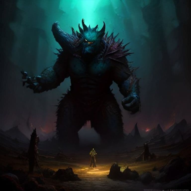 Foxfire Ooze — fantasy monster illustration. Foxfire Ooze is a large ooze (Challenge Rating 10).