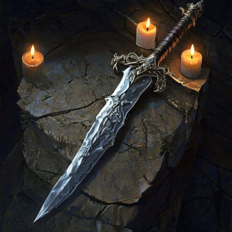 Sword of the Serpent — fantasy item illustration