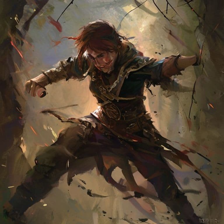 Brutal Attack — fantasy feat illustration. Brutal Attack is a feat.